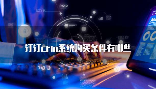 钉钉crm系统购买条件有哪些