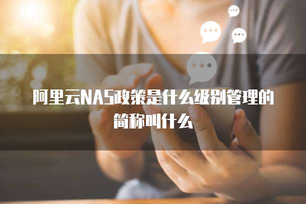 阿里云NAS政策是什么级别管理的简称叫什么