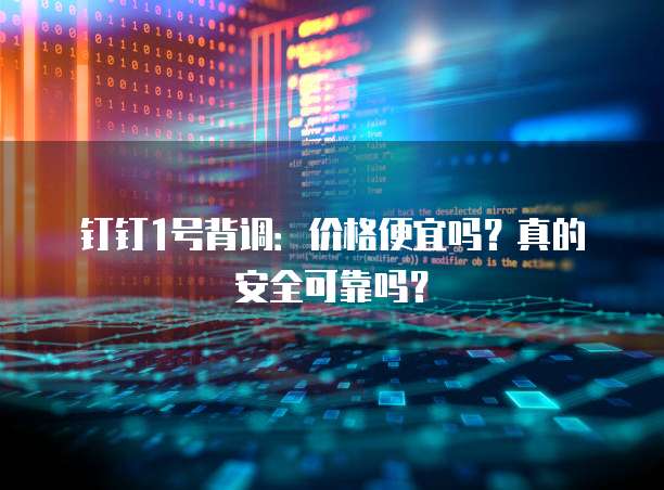 钉钉1号背调:价格便宜吗?真的安全可靠吗?