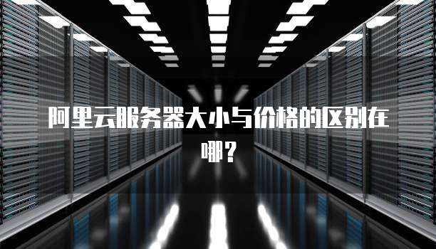 阿里云服务器大小与价格的区别在哪?