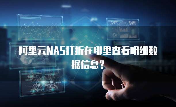 阿里云NAS打折在哪里查看明细数据信息?
