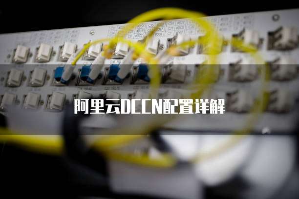 阿里云DCCN配置详解