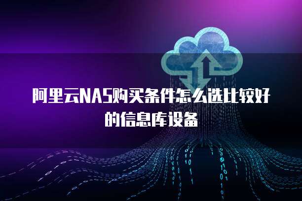阿里云NAS购买条件怎么选比较好的信息库设备