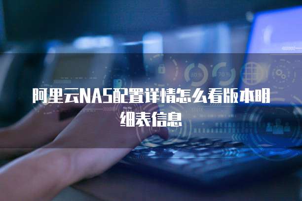 阿里云NAS配置详情怎么看版本明细表信息