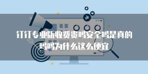 钉钉专业版收费贵吗安全吗是真的吗吗为什么这么便宜