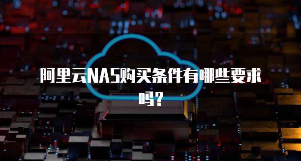阿里云NAS购买条件有哪些要求吗?
