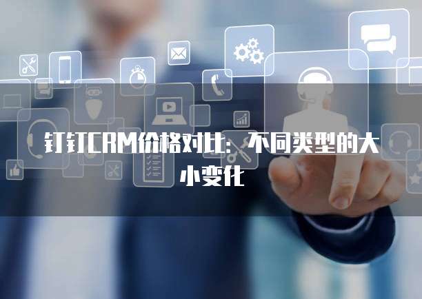 钉钉CRM价格对比：不同类型的大小变化