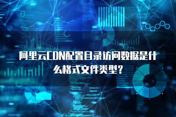 阿里云CDN配置目录访问数据是什么格式文件类型?