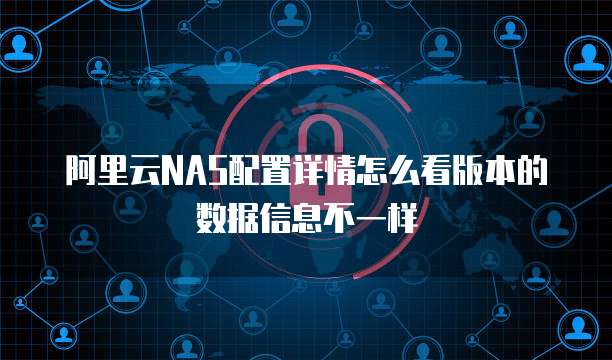 阿里云NAS配置详情怎么看版本的数据信息不一样