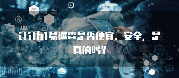 钉钉b1易巡查是否便宜、安全，是真的吗？