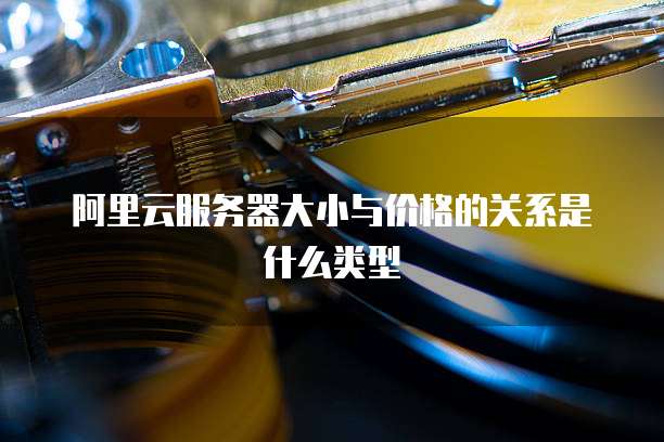阿里云服务器大小与价格的关系是什么类型