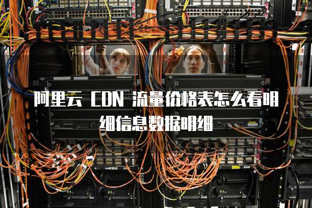 阿里云 CDN 流量价格表怎么看明细信息数据明细