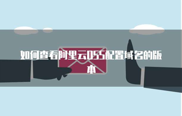 如何查看阿里云OSS配置域名的版本