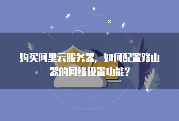 购买阿里云服务器,如何配置路由器的网络设置功能?