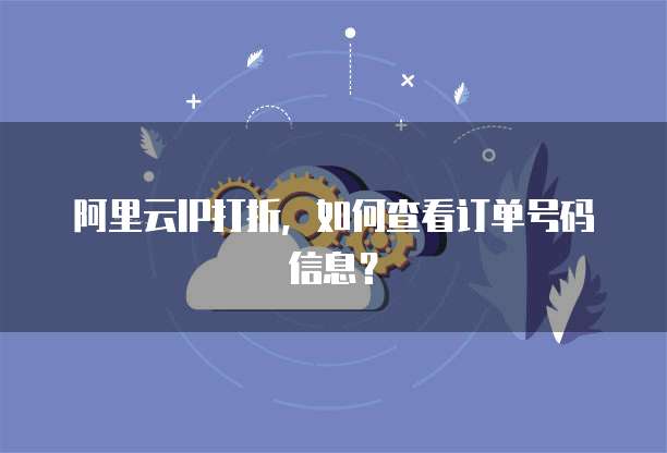 阿里云IP打折,如何查看订单号码信息?