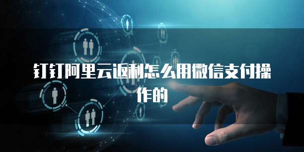 钉钉阿里云返利怎么用微信支付操作的