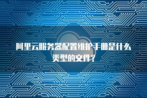 阿里云服务器配置维护手册是什么类型的文件?