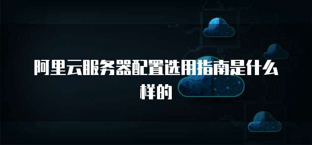 阿里云服务器配置选用指南是什么样的