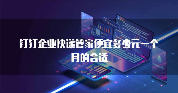 钉钉企业快递管家便宜多少元一个月的合适