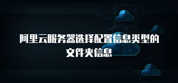 阿里云服务器选择配置信息类型的文件夹信息