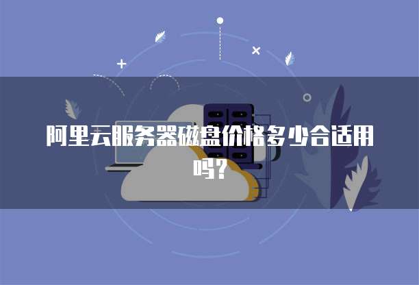 阿里云服务器磁盘价格多少合适用吗?