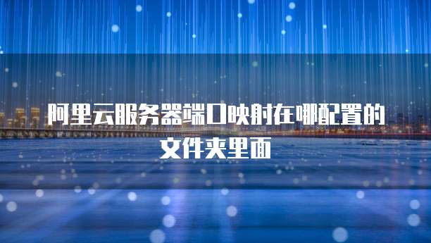 阿里云服务器端口映射在哪配置的文件夹里面