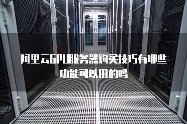 阿里云GPU服务器购买技巧有哪些功能可以用的吗