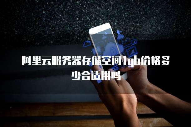 阿里云服务器存储空间1gb价格多少合适用吗