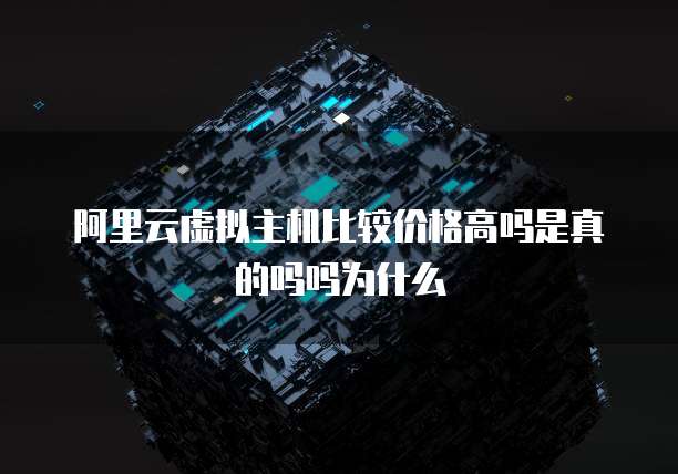 阿里云虚拟主机比较价格高吗是真的吗吗为什么