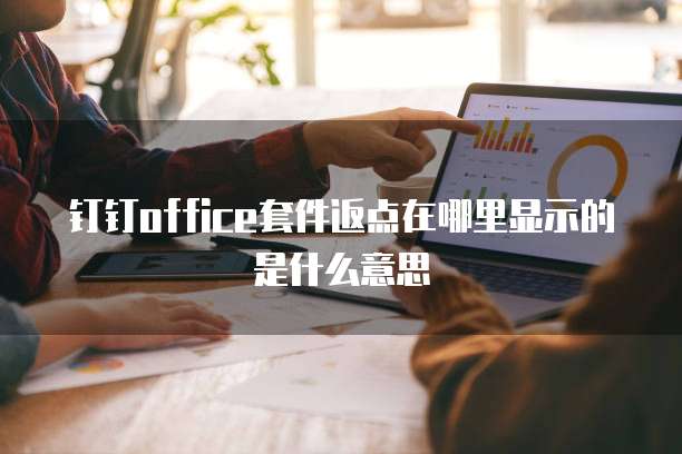 钉钉office套件返点在哪里显示的是什么意思