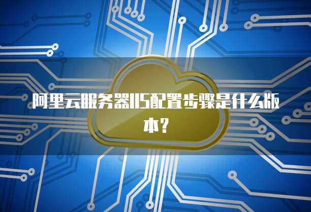 阿里云服务器IIS配置步骤是什么版本?