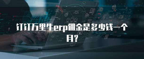 钉钉万里牛erp佣金是多少钱一个月？