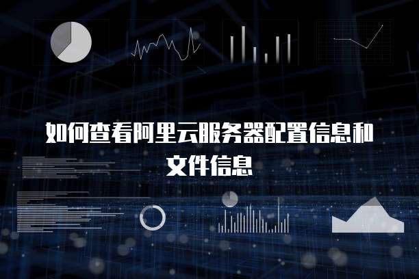 如何查看阿里云服务器配置信息和文件信息