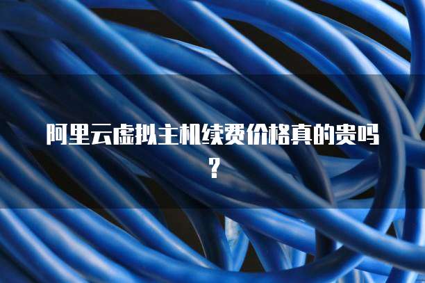 阿里云虚拟主机续费价格真的贵吗?