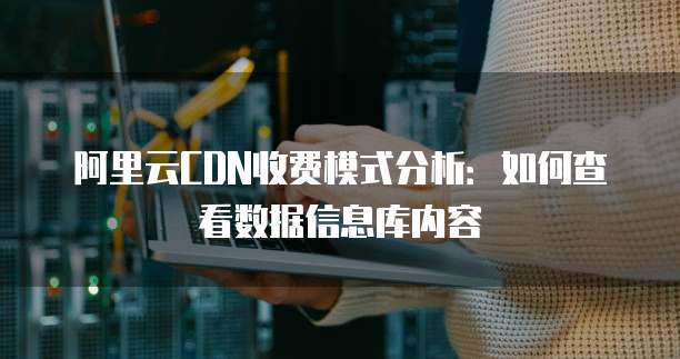 阿里云CDN收费模式分析:如何查看数据信息库内容