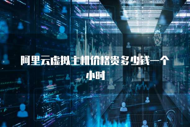 阿里云虚拟主机价格贵多少钱一个小时