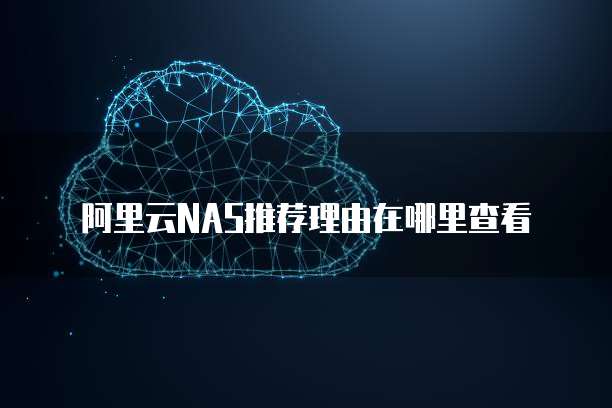 阿里云NAS推荐理由在哪里查看