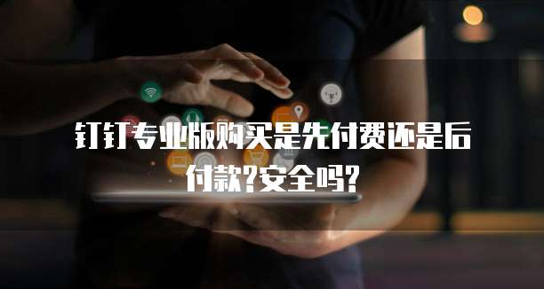 钉钉专业版购买是先付费还是后付款?安全吗?