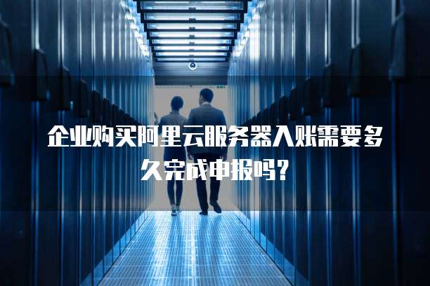 企业购买阿里云服务器入账需要多久完成申报吗?