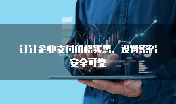钉钉企业支付价格实惠、设置密码安全可靠