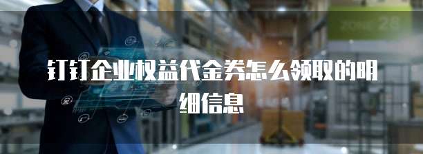 钉钉企业权益代金券怎么领取的明细信息
