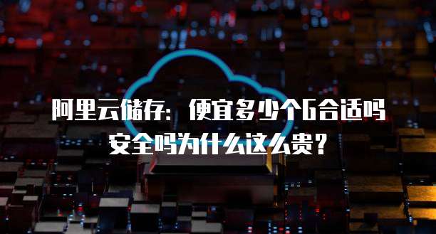 阿里云储存：便宜多少个G合适吗安全吗为什么这么贵？