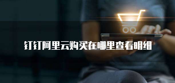 钉钉阿里云购买在哪里查看明细
