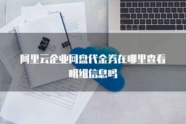 阿里云企业网盘代金券在哪里查看明细信息吗