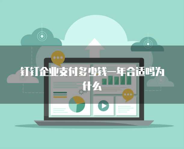 钉钉企业支付多少钱一年合适吗为什么