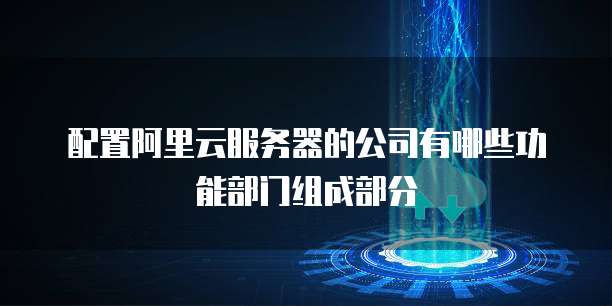 配置阿里云服务器的公司有哪些功能部门组成部分