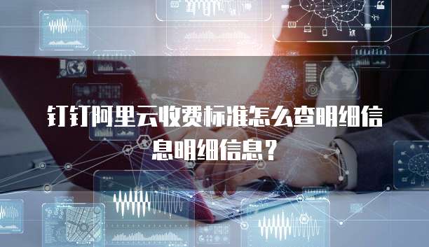 钉钉阿里云收费标准怎么查明细信息明细信息？