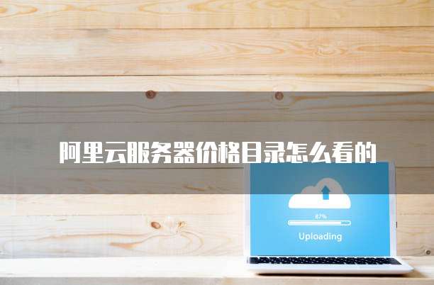 阿里云服务器价格目录怎么看的