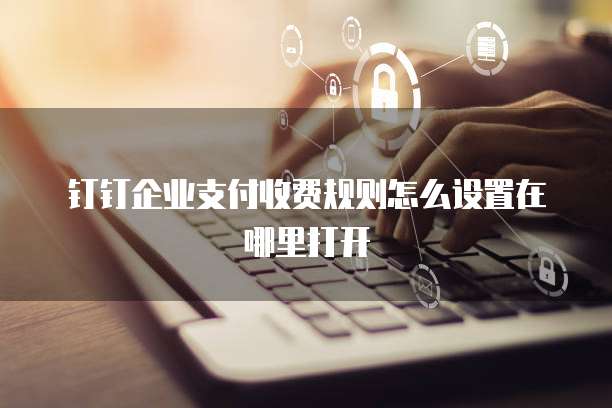 钉钉企业支付收费规则怎么设置在哪里打开