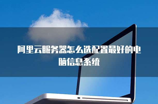 阿里云服务器怎么选配置最好的电脑信息系统